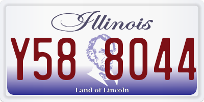 IL license plate Y588044