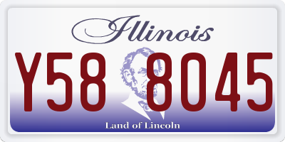 IL license plate Y588045