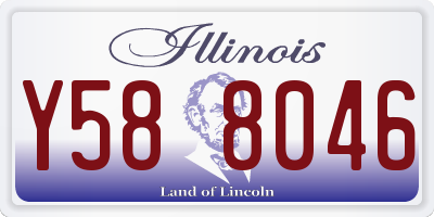 IL license plate Y588046