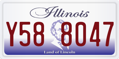 IL license plate Y588047