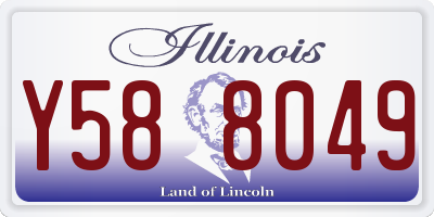 IL license plate Y588049