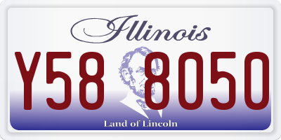 IL license plate Y588050