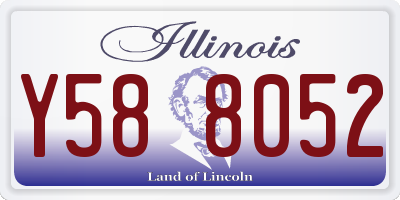 IL license plate Y588052