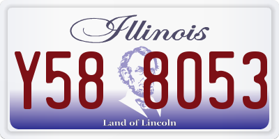 IL license plate Y588053