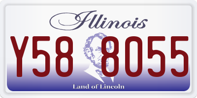 IL license plate Y588055