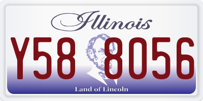 IL license plate Y588056