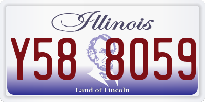 IL license plate Y588059