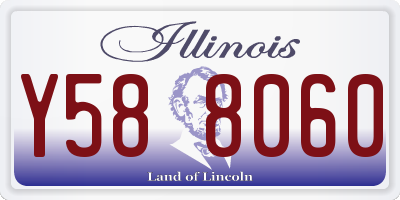 IL license plate Y588060