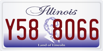 IL license plate Y588066