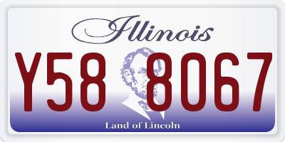 IL license plate Y588067