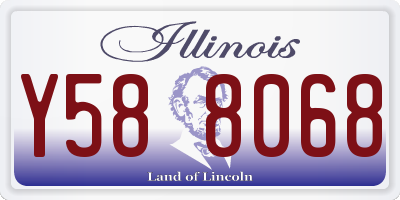 IL license plate Y588068