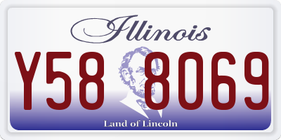 IL license plate Y588069
