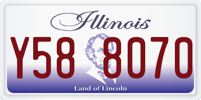 IL license plate Y588070