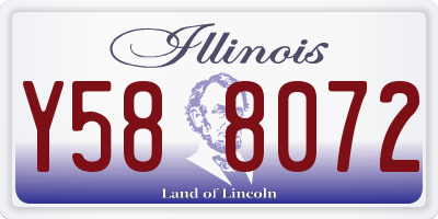 IL license plate Y588072