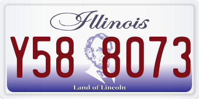 IL license plate Y588073