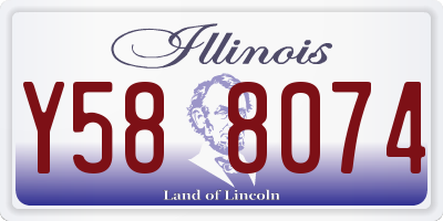 IL license plate Y588074