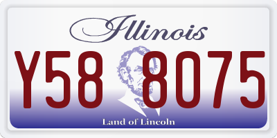 IL license plate Y588075