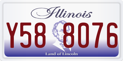 IL license plate Y588076