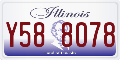 IL license plate Y588078