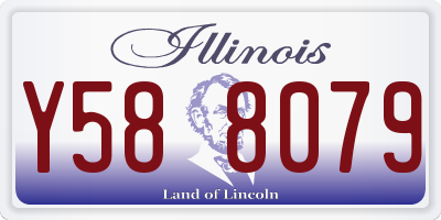 IL license plate Y588079