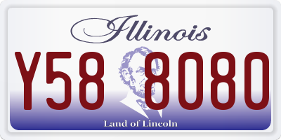 IL license plate Y588080