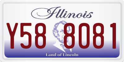 IL license plate Y588081