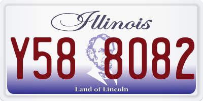 IL license plate Y588082
