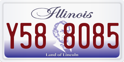 IL license plate Y588085