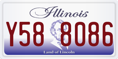 IL license plate Y588086