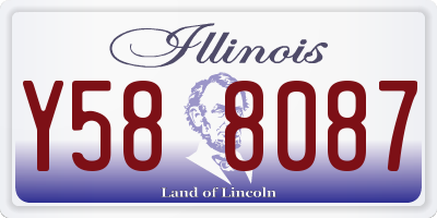 IL license plate Y588087