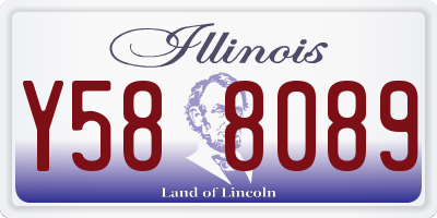 IL license plate Y588089