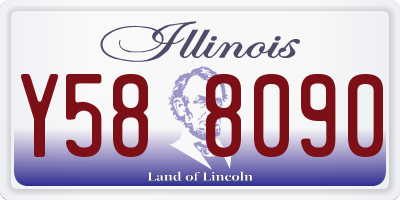 IL license plate Y588090