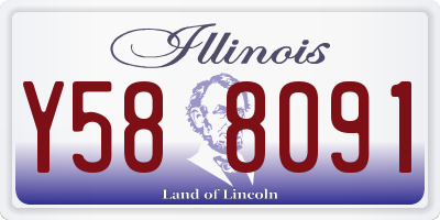 IL license plate Y588091