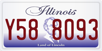 IL license plate Y588093