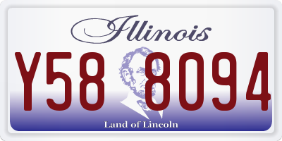 IL license plate Y588094