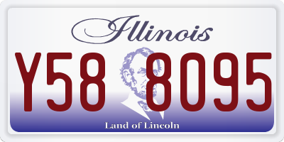 IL license plate Y588095