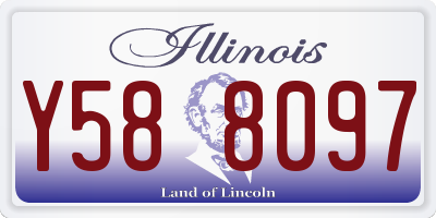 IL license plate Y588097