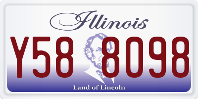 IL license plate Y588098