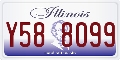 IL license plate Y588099