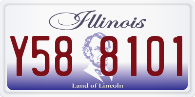 IL license plate Y588101