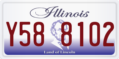 IL license plate Y588102