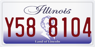 IL license plate Y588104
