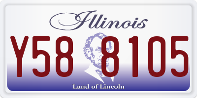 IL license plate Y588105