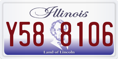 IL license plate Y588106