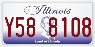 IL license plate Y588108