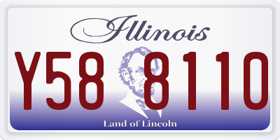 IL license plate Y588110
