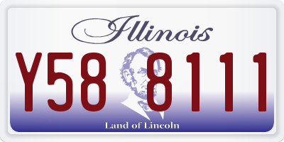 IL license plate Y588111