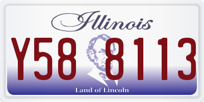 IL license plate Y588113