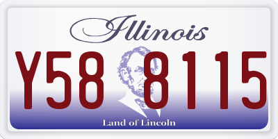 IL license plate Y588115