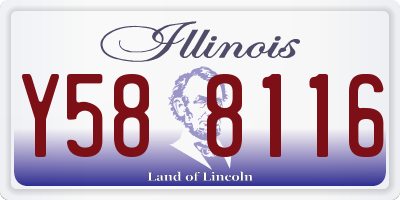 IL license plate Y588116